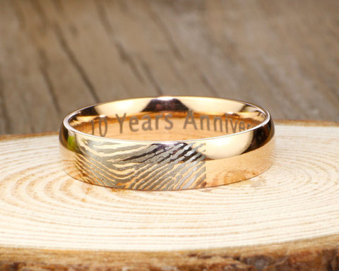 Thumb Print Rings WEDDING RING